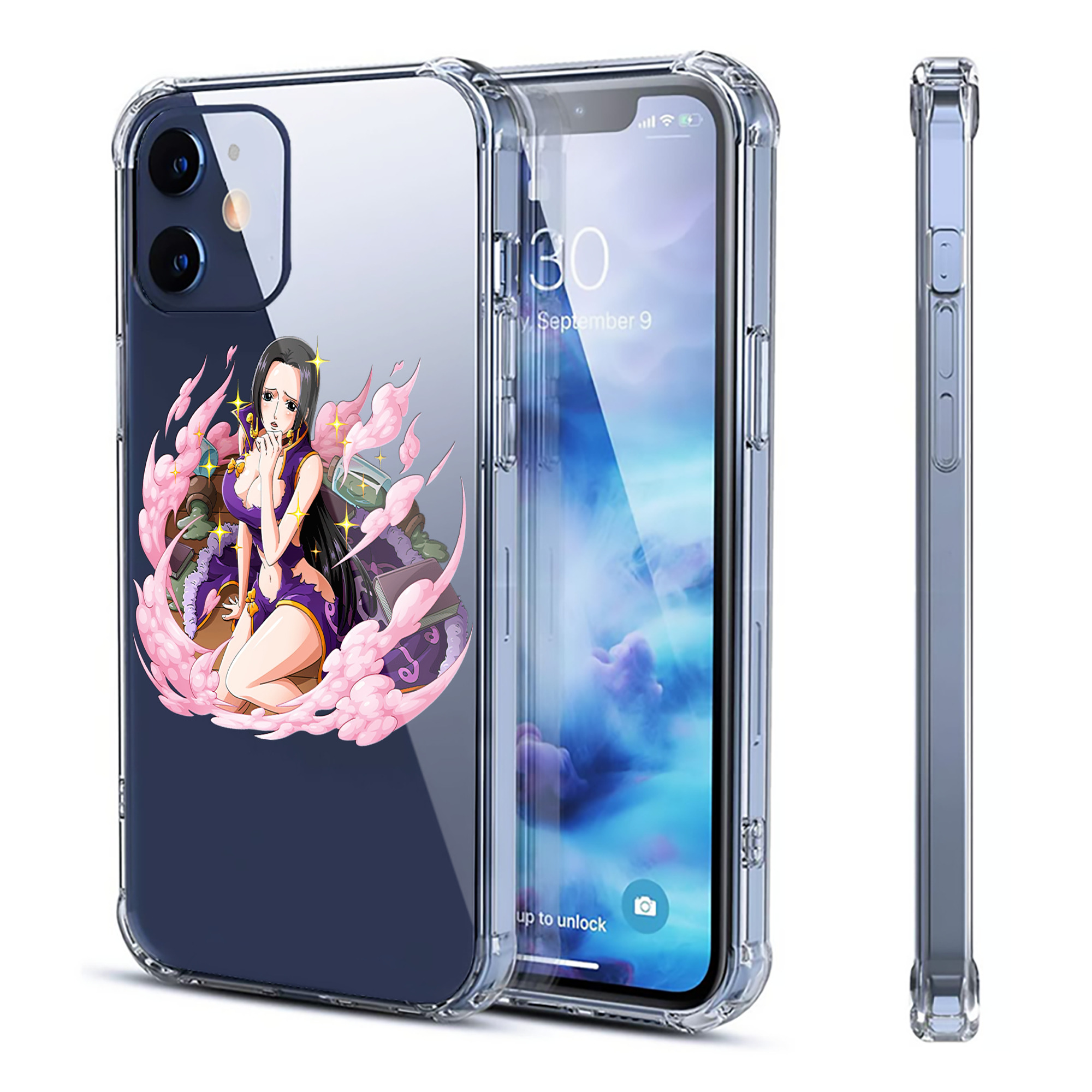 （画像用） ワンピース ボア・ハンコック ONE PIECE Boa·Hancock 【iPhone 12シリーズ対応】透明スマホケース（クリアソフトケース）